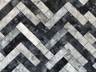 Abstract Background  Grey Black  Brushstrokes Geometric  Chevron Pattern Tiles Seamless  Illustration