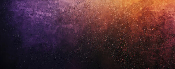 Grainy purple dark gradient noisy background orange poster banner.