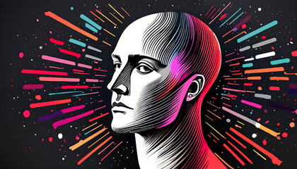 A depressed person with a mental illness