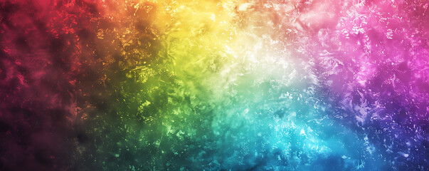 Fototapeta premium Grainy dark yellow pink and green gradient noisy background blue multicolor poster banner.