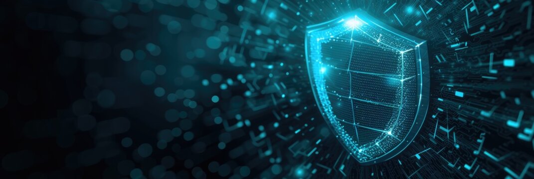 Advanced Cyber Security Shield in Digital Space
