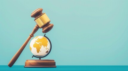 Gavel and Globe.