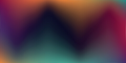 Colorful blurred gradient abstract pattern with realistic grain noise effect background, vector illustration.