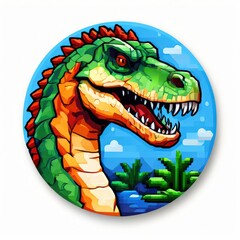 Obraz premium the AI Image Generator, dinosaur head