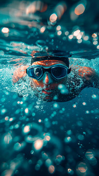 Olympic swimmer Paris 2024 Olympic Games representing sport of swimg