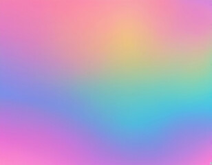 Glitch holographic pastel neon rainbow with an iridescent gradient backdrop