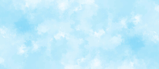 Gradient light white sky background with fluffy clouds .Nature landscape in environment day horizon skyline view .cloudy in sunshine calm bright winter air background .