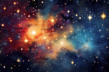 Obraz premium an ai generated image, starry night sky with a few stars