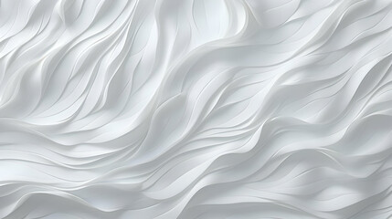 Obraz premium Abstract White Curved Lines 3D Illustration