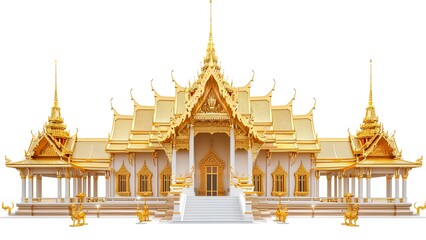 Fototapeta premium abstract pearly gate isolate on white background