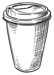coffee cup handdrawn illustration