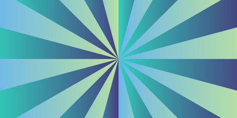Modern sunshine retro sunburst beam green sunrise gradient wallpaper. sunlight summer beautiful geometric frame ray backdrop texture background.	
