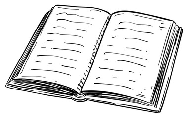 books handdrawn illustration