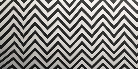Abstract Black and White Chevron Pattern Background Illustration