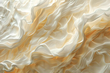 Obraz premium Abstract Background - White and Beige Silk Drape