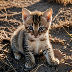 Fototapeta premium Adorable Kitten Portrait