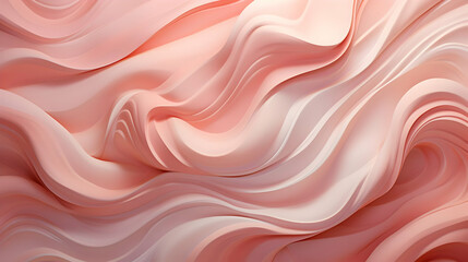 Obraz premium Abstract Pink Waves 3D Illustration
