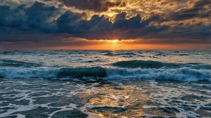 Obraz premium sunset over the sea