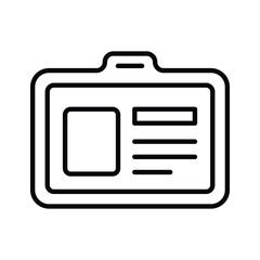 Student id card vector design, entry pass icon in modern style