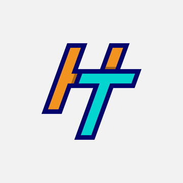 recommend clip art: Initial Letter HT or TH Logo, Monogram Logo letter H with T combination, design logo template element, vector illustration
