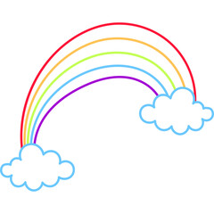Cute Scribble Rainbow