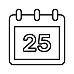 A simple and versatile calendar icon, ideal for dates, scheduling, and time management