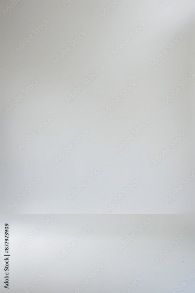 Wall mural plain white simple interior architecture background generative ai