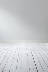 Fototapeta premium Plain white simple interior architecture background Generative Ai