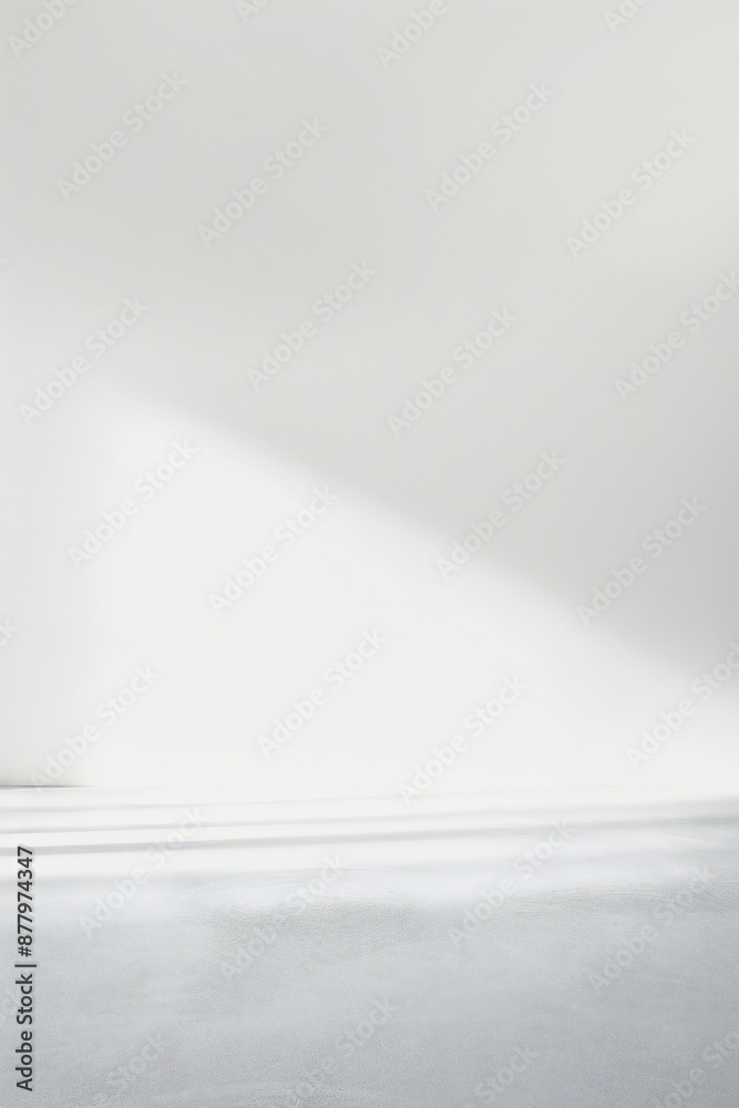 Wall mural plain white simple interior architecture background generative ai