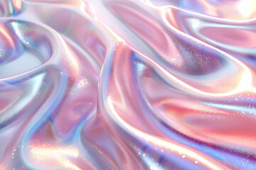 Pink Holographic Abstract Background