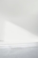 Plain white simple interior architecture background Generative Ai