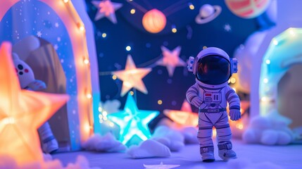 A space-themed party with cosmic decor, space costumes, glowing stars, and galaxy games will wow guests.