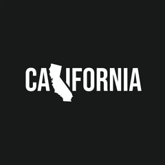 Fototapeta premium california state maps vector illustration 