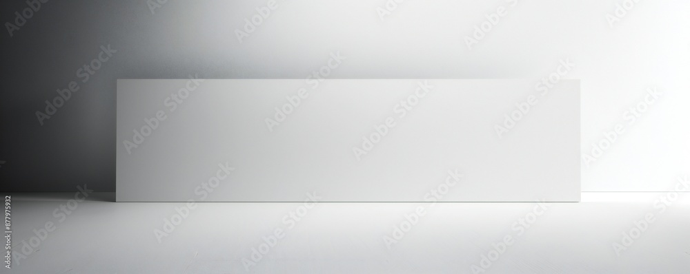 Wall mural plain white simple interior architecture background generative ai