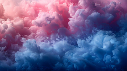Abstract Blue and Pink Smoke Background