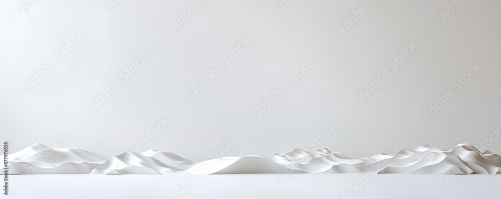 Wall mural plain white simple interior architecture background generative ai