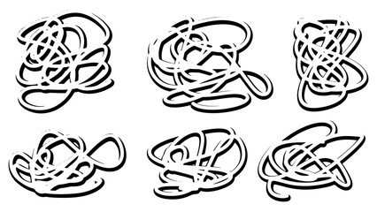 tangled thread. wire. string. labyrinth.