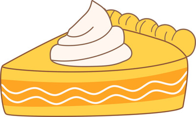 Piece of pumpkin pie, Thanksgiving