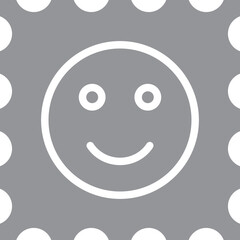 Fototapeta premium LSD (lysergic acid diethylamide) tablet icon in grey and white color.