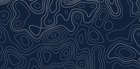 Fototapeta premium Abstract topographic and geography contour map grid backdrop vector. Black and gray geographic map background geographic line map with elevation.