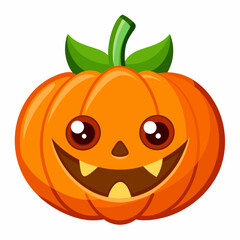 Halloween pumpkin vector illustration, halloween pumpkin cartoon isolated on white, halloween pumpkin with hat, pumpkin vector art