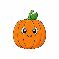 Halloween pumpkin vector illustration, halloween pumpkin cartoon isolated on white, halloween pumpkin with hat, pumpkin vector art