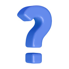 blue question mark