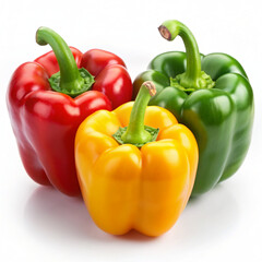 red yellow and green peppers