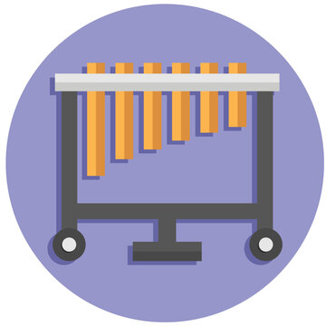 xylophone musical instrument on purple background clip art preview