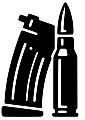 Bullet SVG, Projectile SVG, Gun Magazine SVG, Gun SVG, Weapon SVG, Pistol SVG, Army SVG, Military SVG, Bullet Silhouette, Bullet Vector, Clipart, Cut file for Cricut SVG, JPG, PNG