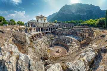 Ancient Roman Ruins in Segesta, Sicily