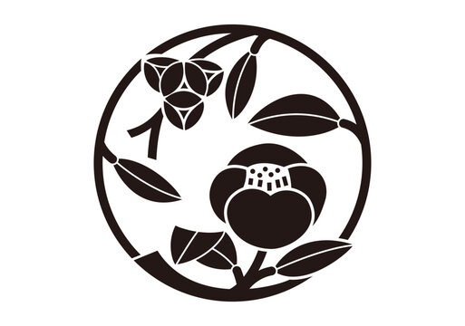 recommend clip art: 椿の丸