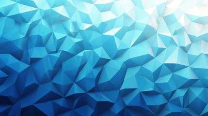Obraz premium Bold blue polygonal abstract background with gradient. Ideal for posters, banners, and templates. Vector illustration.