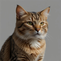 cat on black background